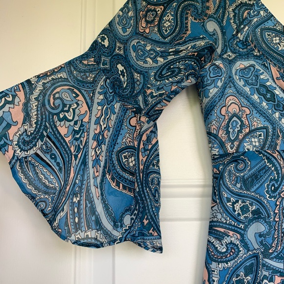 Betsey Johnson Blue Paisley Dress - size 6 - Picture 4 of 6